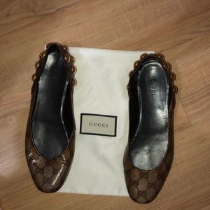 Gucci studded flats